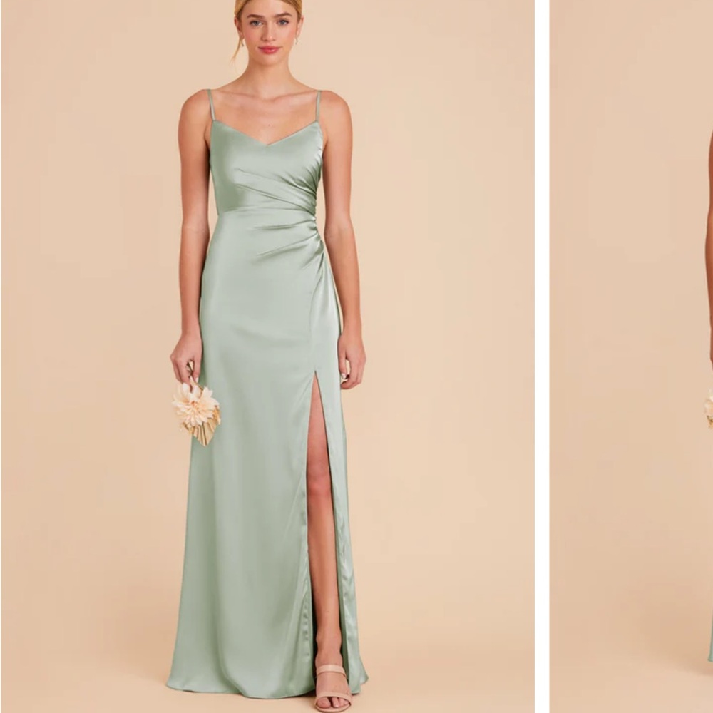 Birdy Grey Sage Green Satin Dress
